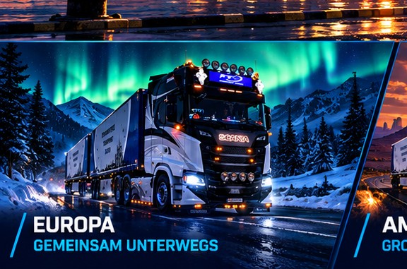 FTG Truck auf einer Europa-Tour