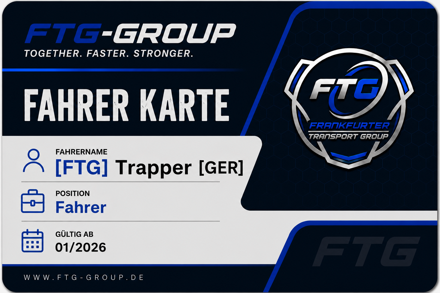 Fahrerkarte von [FTG] | Trapper